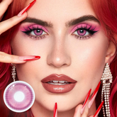 Cosplay Fairy Rose Pink gekleurde contactlenzen